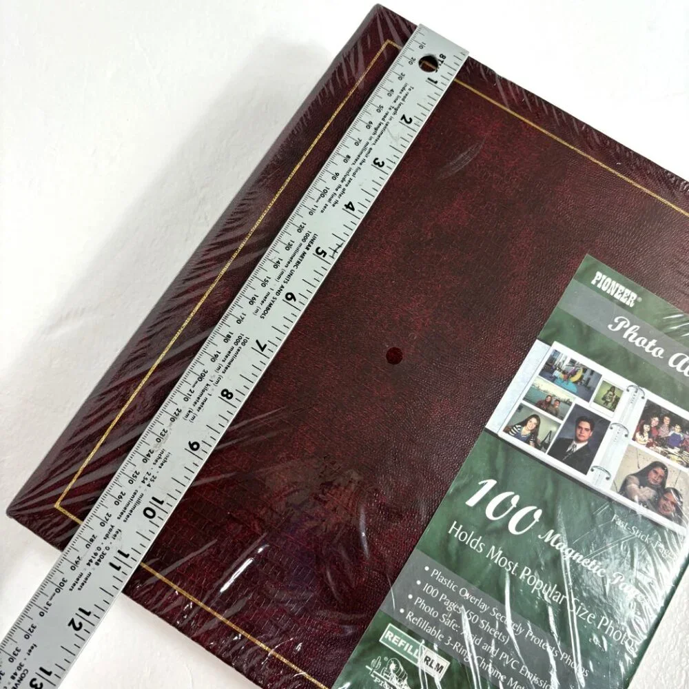 Pioneer Photo Album 100 Magnetic  Pages Self Stick 3 Ring Binder NWT